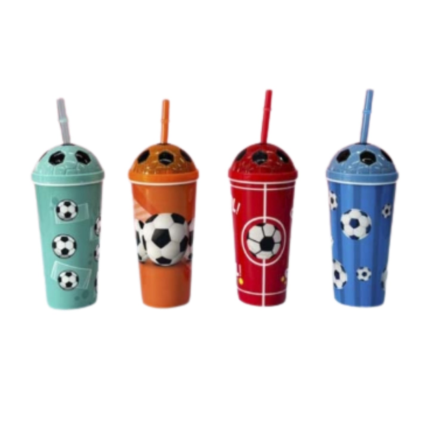 AD-0575-2 VASO CON TAPA Y POPOTE DE PLASTICO CON 1 PZ O CAJA CON  240 PZS