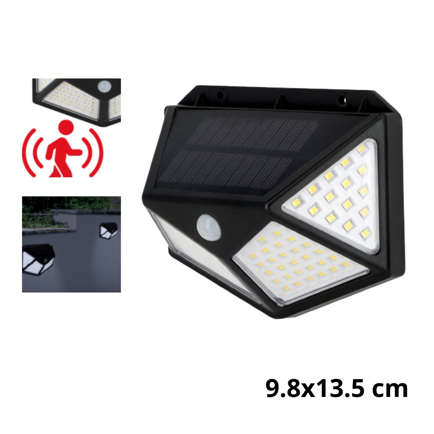 40754 SENSOR REFLECTOR EXTERIOR JARDIN 30 W 800K CON 1 PZ O CAJA CON 50 PZS