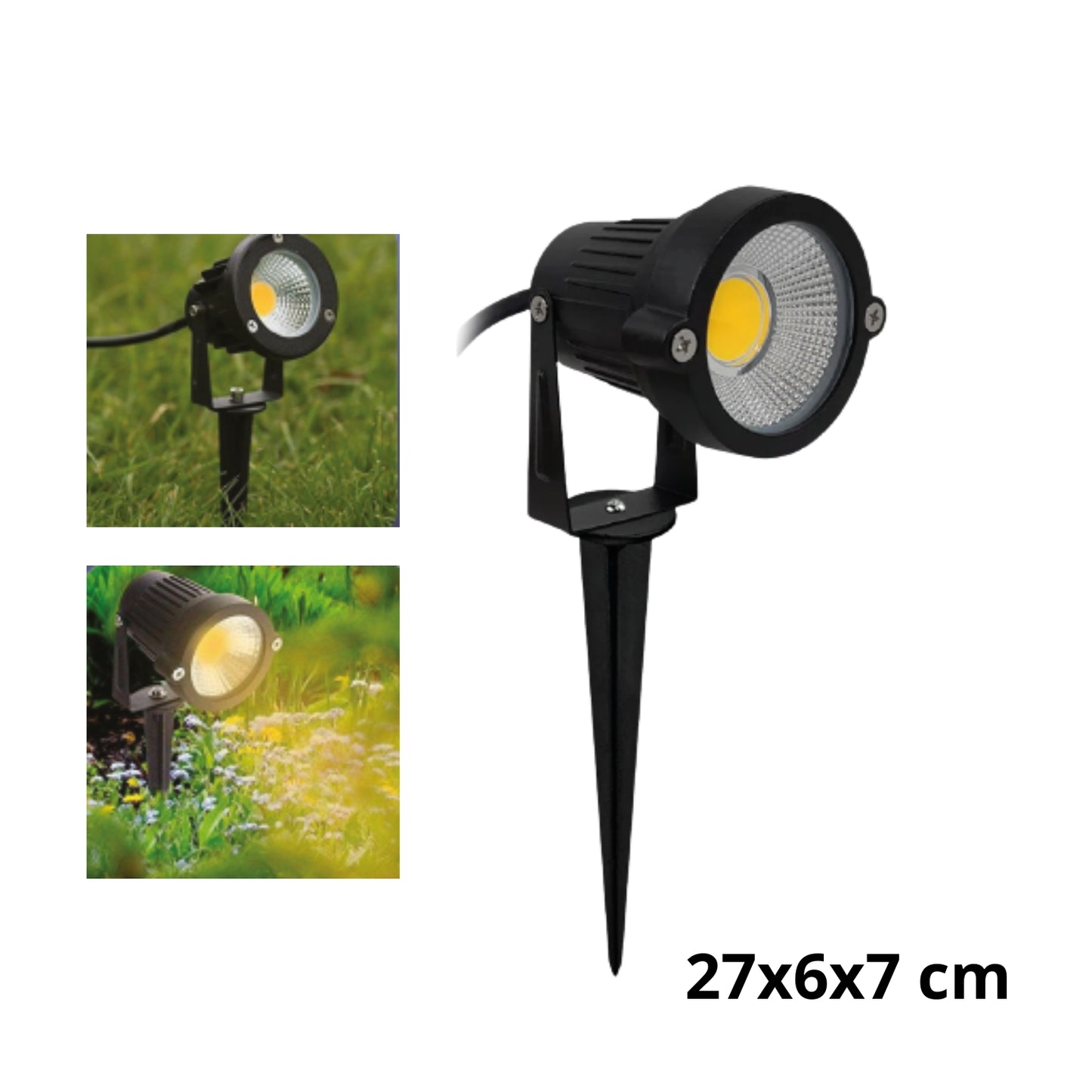 41189 LAMPARA JARDIN CALIDA12W CON 1 PZ O CAJA CON 50 PZS