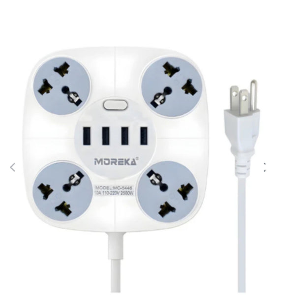 MC-5445 MULTICONTACTO CIRCULAR  4 CONEXIONES 4 PUERTOS USB CON 1 PZ O CAJA CON 48 PZS