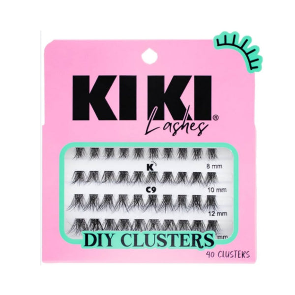 KC9 DIY CLUSTERS KIKI LASHES SET DE PESTAÑAS POSTIZAS, CON 1 PQ O CAJA CON 12 PQTS