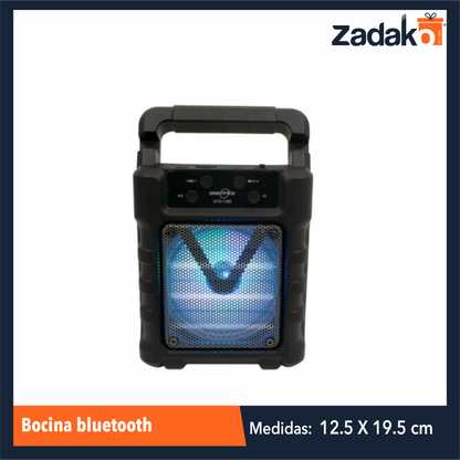 GTS-1392 BOCINA BLUETOOTH 12.5 CM X 19.5 CM CON UNA PZ O CAJA CON 60 PZ