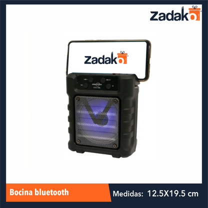 GTS-1392 BOCINA BLUETOOTH 12.5 CM X 19.5 CM CON UNA PZ O CAJA CON 60 PZ