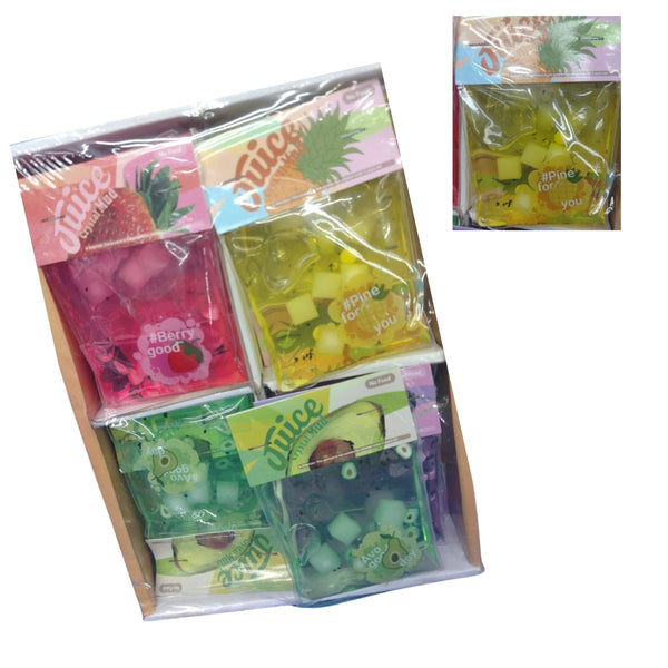 HFY-13394 SLIME CRISTAL EN BOLSITA 88 GRS 12x9 CM  4 COLORES PAQUETE CON 1 PS  O CAJA CON 240 PZS