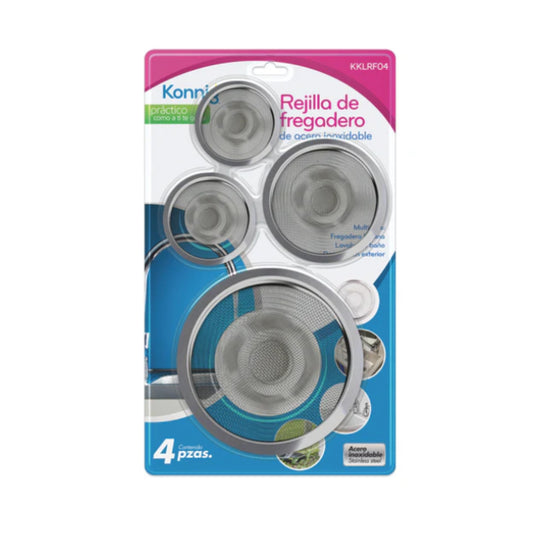 KKLRF04 REJILLA DE FREGADERO 4 PIEZAS CON 1 PZ O CAJA CON 288 PZS