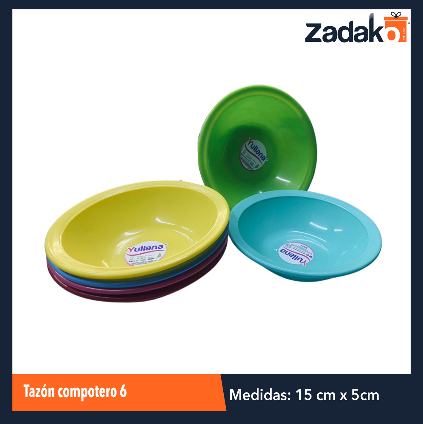 MX-097C TAZON COMPOTERO 6, CON 1 PZ O CAJA CON 80 PZS