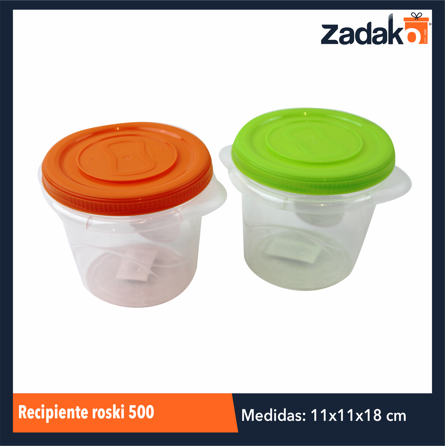 MX-217 RECIPIENTE ROSKI 500, CON 1 PZ O CAJA CON 25 PZS