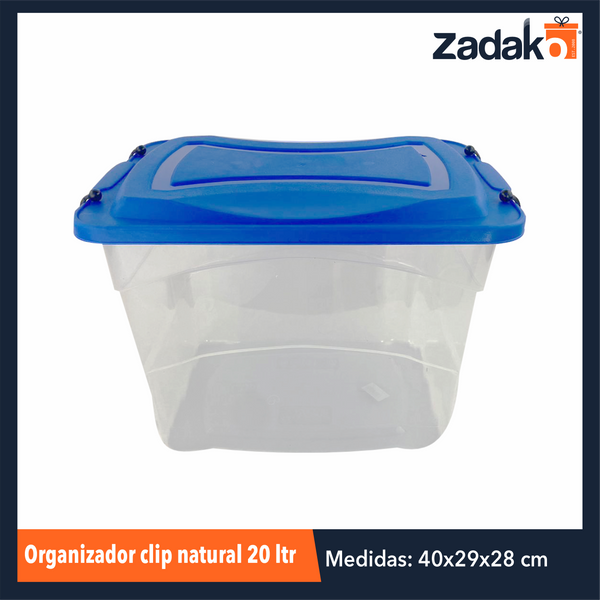 MX-299 ORGANIZADOR CLIP NATURAL 20 LTR, CON 1 PZ O CAJA CON 8 PZS