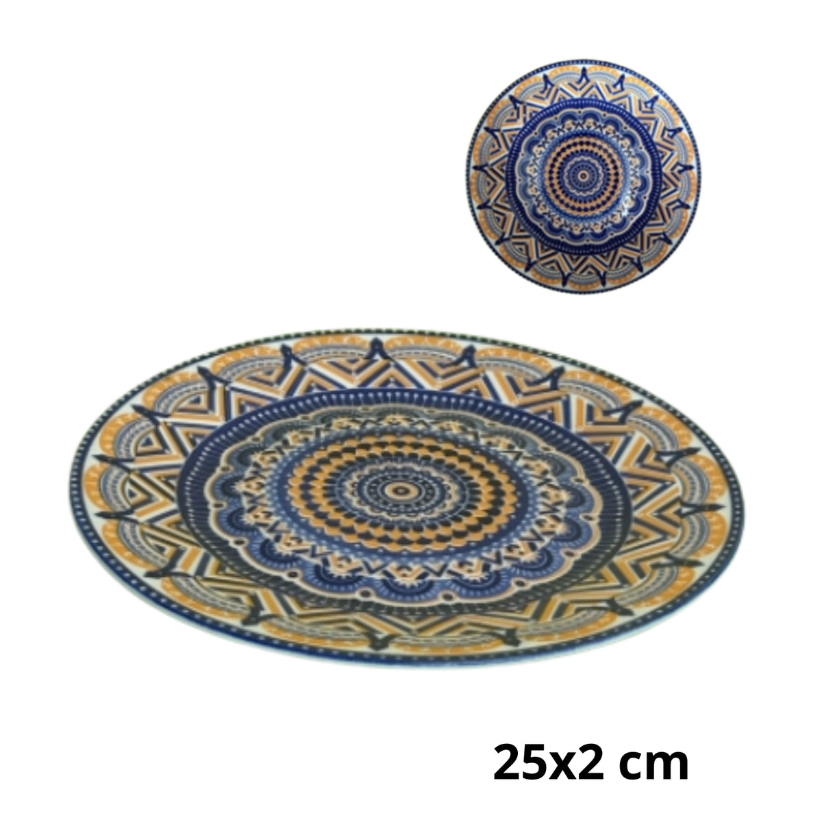 N-GPM-10448  AW-6662-10 PLATO DE CERAMICA CON 1 PZ O CAJA CON 24 PZS