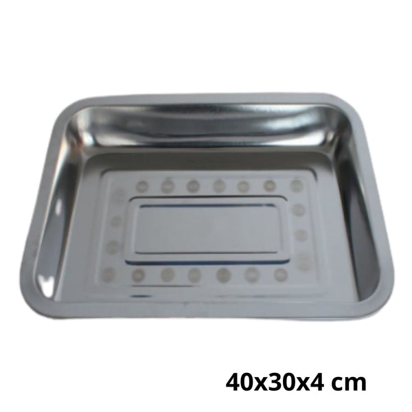 N-GPM-12510  AS-3701-40 CHAROLA DE ACERO INOXIDABLE CON 1 PZ O CAJA CON 50 PZS