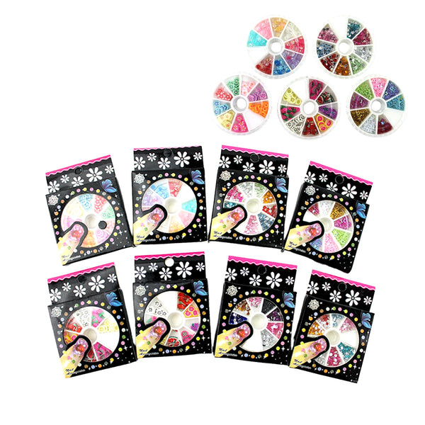 ZB-0046 DECORACIÓN PARA UÑAS CON 12 PZS, O CAJA CON 100 PQTS