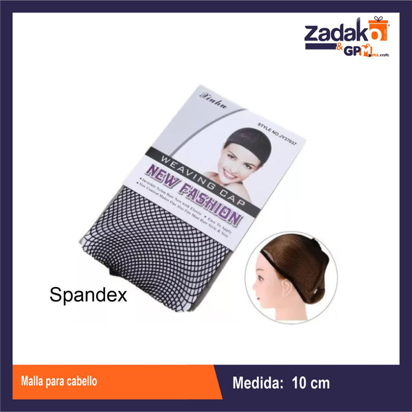 PN-0043 CM-0057 MALLA PARA CABELLO CON 1 PZ O CAJA CON 1200 PZS