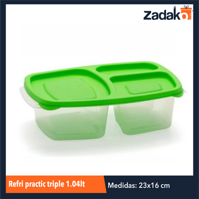 REFRI PRACTIC TRIPLE 1.04LT, CON 1 PZ O CAJA CON 12 PZS