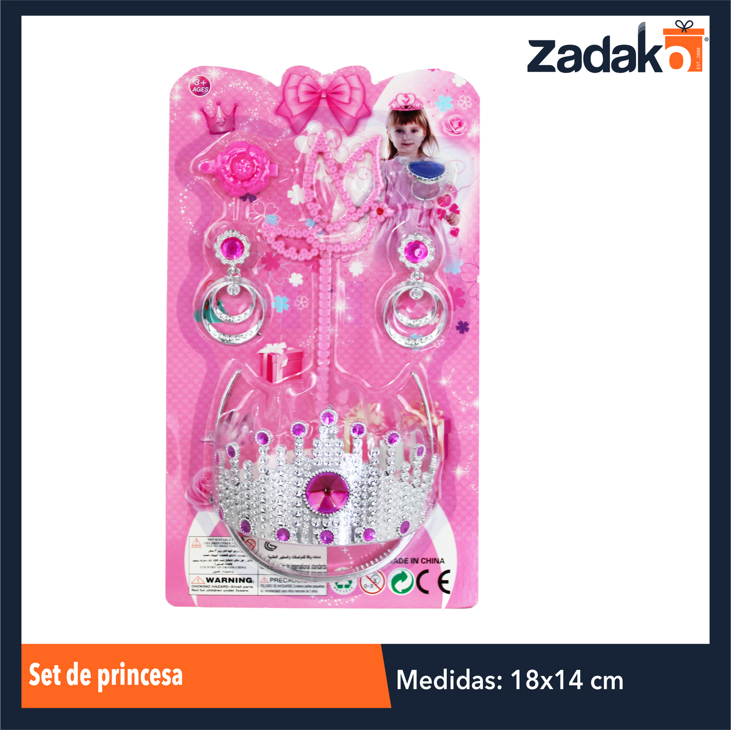 ZJ-1308 SET DE PRINCESA CON 1 PZ O CAJA CON 172 PZS