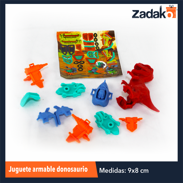 TG-3597-16 JUGUETE ARMABLE DONOSAURIO, CON 16 PZS, O CAJA CON 36 PQTS