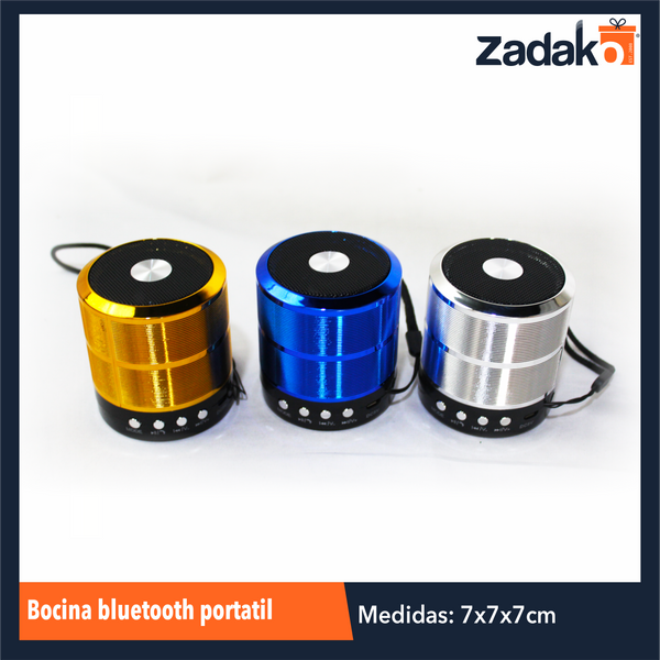 WS-887 BOCINA BLUETOOTH PORTATIL CON 1 PZ O CAJA CON 100 PZS