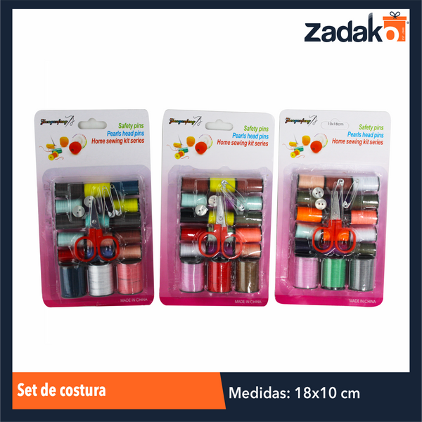 XF-0003 SET DE COSTURA, CON 12 PZS, O CAJA CON 40 PQTS