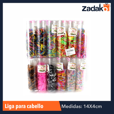 ZL-0015 TUBO LIGA PARA CABELLO, CON 12 PZS, O CAJA CON 60 PQTS