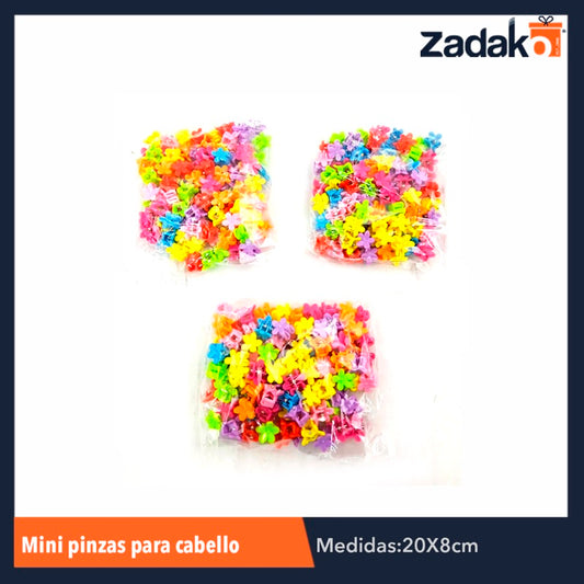 ZB-0171 MINI PINZAS PARA CABELLO, CON 1 PZ O CAJA CON 300 PZS