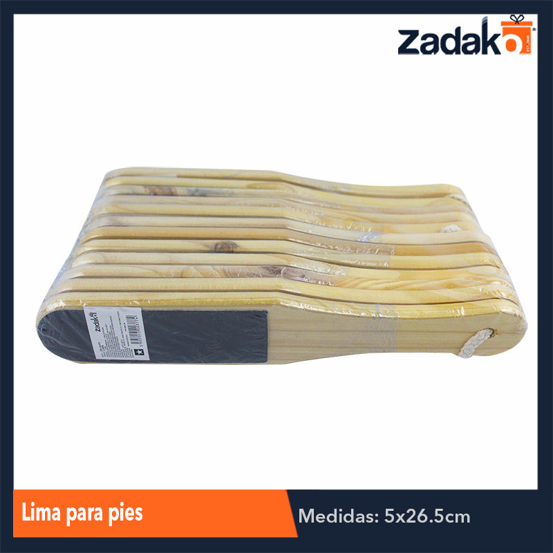 ZB-0377 LIMA P/PIES, CON 1 PZ O CAJA CON 360 PZS