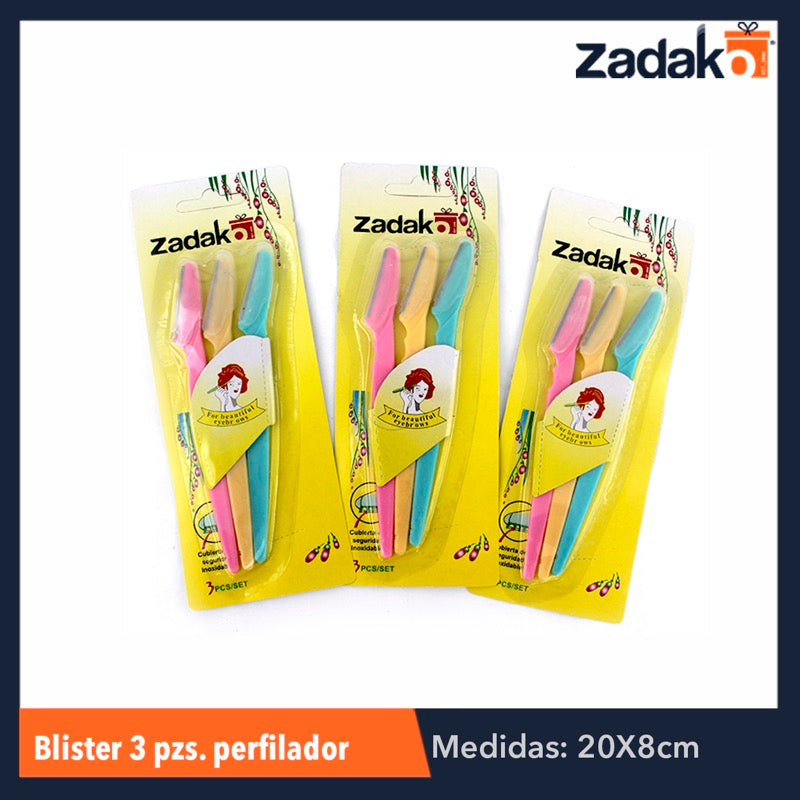 ZB-0040  BLISTER 3 PZS PERFILADOR P/CEJA, CON 1 PZ O CAJA CON 360 PZS