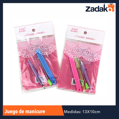 ZB-0131 SET DE MANICURE, CON 1 PZ O CAJA CON 1200 PZS