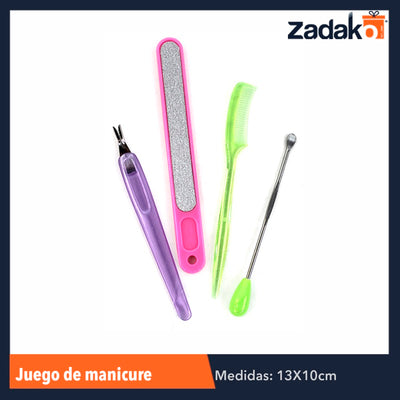 ZB-0131 SET DE MANICURE, CON 1 PZ O CAJA CON 1200 PZS