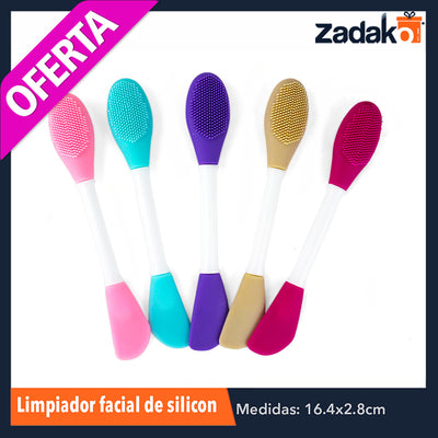 ZB-0204 CEPILLO FACIAL DE SILICON CON PALETA PARA MASCARILLA, CON 1 PZ O CAJA CON 1200 PZS