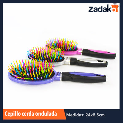 ZB-240 CEPILLO CERDA ONDULADAS ARCOIRIS, CON 1 PZ O CAJA CON 240 PZS