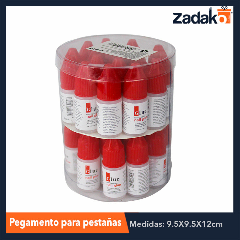 ZB-0193 PEGAMENTO PARA UÑAS POSTIZAS, CON 36 PZS, O CAJA CON 50 PQTS