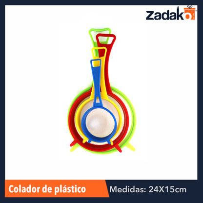 GPM-2522 ZC-0282 SET DE 4 COLADORES DE PLASTICO, CON 1 PZ O CAJA CON 144 PZS