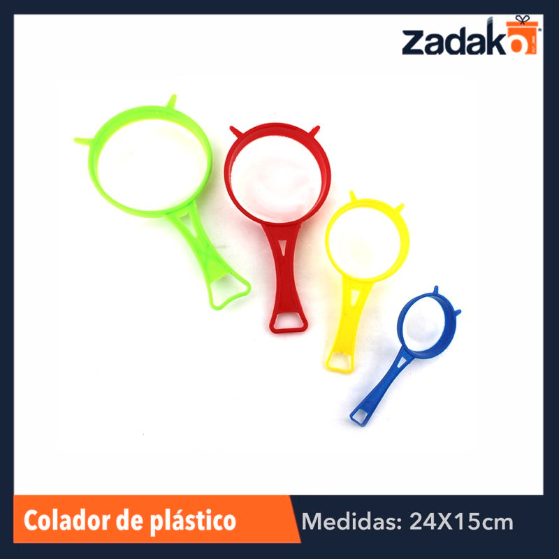 ZC-0282 SET DE 4 COLADORES DE PLASTICO, CON 1 PZ O CAJA CON 144 PZS