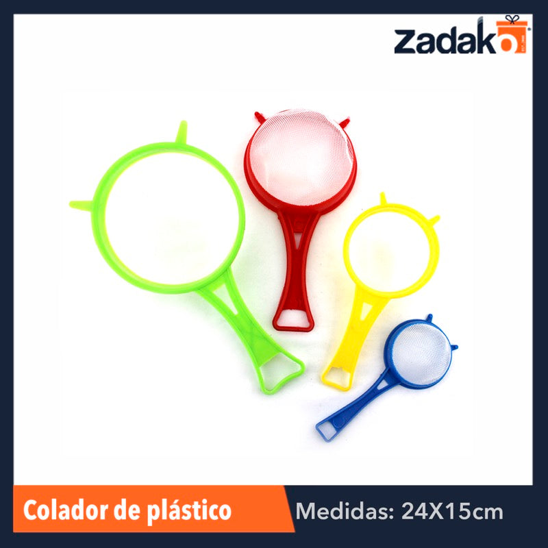 ZC-0282 SET DE 4 COLADORES DE PLASTICO, CON 1 PZ O CAJA CON 144 PZS