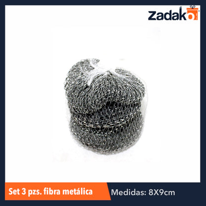 GPM-2350 ZC-0001 SET DE 3 FIBRAS METALICAS DE 12 GRS. CON 1 PZ O CAJA CON 400 PZS