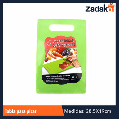 GPM-2512 ZC-0059 TABLA PARA PICAR 28.5X19 CM, CON 1 PZ O CAJA CON 96 PZS