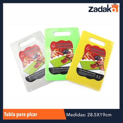GPM-2512 ZC-0059 TABLA PARA PICAR 28.5X19 CM, CON 1 PZ O CAJA CON 96 PZS