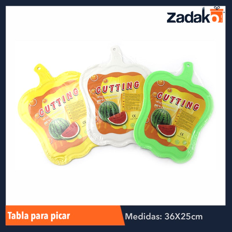 ZC-0063 TABLA P/PICAR GDE PIMIENTO, CON 1 PZ O CAJA CON 72 PZS