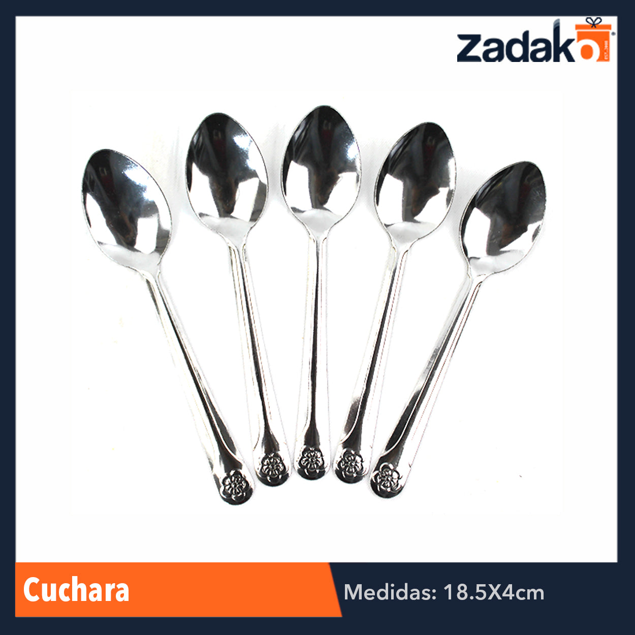 ZC-0107 CUCHARA, CON 12 PZS, O CAJA CON 100 PQTS