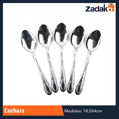 ZC-0108 CUCHARA, CON 12 PZS, O CAJA CON 100 PQTS