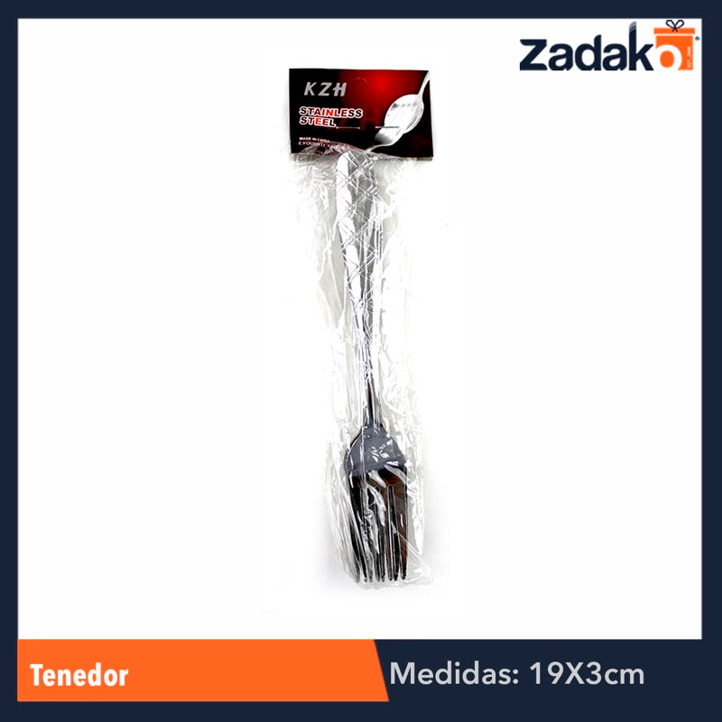 ZC-0116 TENEDOR, CON 12 PZS, O CAJA CON 100 PQTS