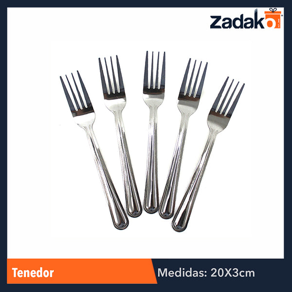 GPM-2552 ZC-0117 TENEDOR  18.5 CM 28 GRS  PAQ CON 12 PZS  O CAJA CON 100 PQTS