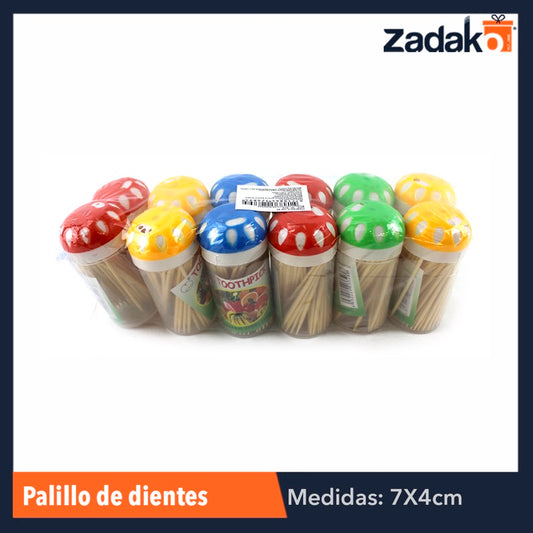 ZC-0129 PALILLOS DE DIENTES, CON 12 PIEZAS, O CAJA CON 50 PQTS