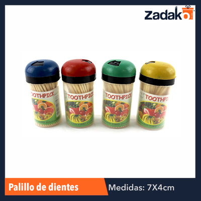 ZC-0130 PALILLOS DE DIENTES, CON 12 PZS, O CAJA CON 50 PQTS