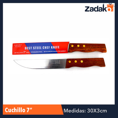 ZC-0133 CUCHILLO 7 PULGADAS CON 12 PIEZAS, O CAJA CON 20 PQTS