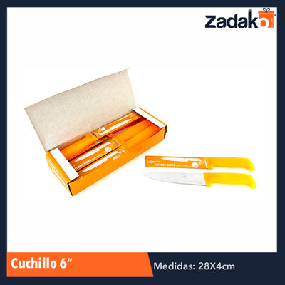 ZC-0136 CUCHILLO 6", CON 12 PZS, O CAJA CON 20 PQTS