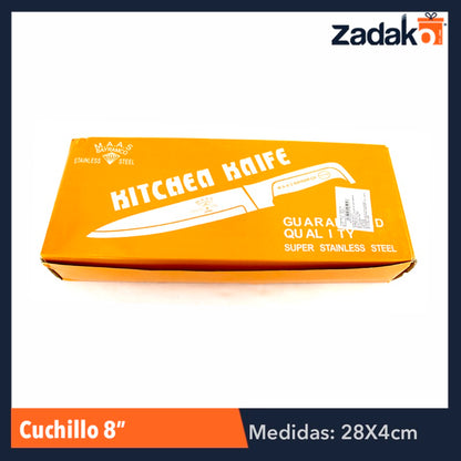 ZC-0138 CUCHILLO 8 PULGADAS CON 12 PIEZAS, O CAJA CON 20 PQTS