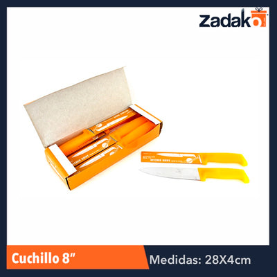 ZC-0138 CUCHILLO 8", CON 12 PZS, O CAJA CON 20 PQTS