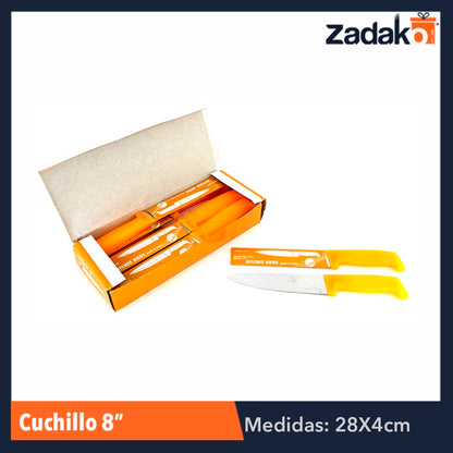 ZC-0138 CUCHILLO 8 PULGADAS CON 12 PIEZAS, O CAJA CON 20 PQTS