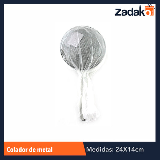 N-GPM-2365  GPM-2365 ZC-0147 COLADOR DE METAL 14 CM, CON 1 PZ O CAJA CON 360 PZS