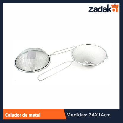 GPM-2365 ZC-0147 COLADOR DE METAL 14 CM, CON 1 PZ O CAJA CON 360 PZS
